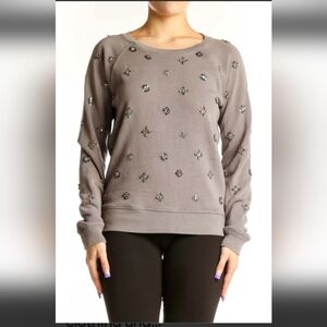 J. Crew Heather Gray Knit Top Vintage